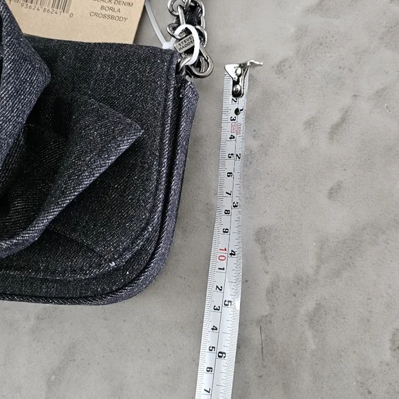 Steve Madden BNWT Black Denim Purse - Picture 7 of 8